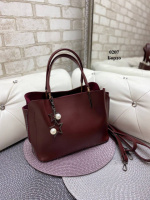 Бордо — гарна містка сумка на три відділення з брелоком зірки, люкс якості (0207)