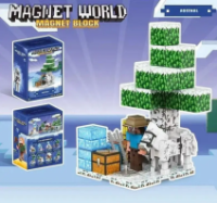 Магнітний Конструктор Майнкрафт - Крижаний Світ: Арсенал І Дослідження (52 деталі)