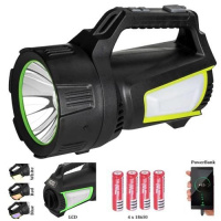 Фонарь кемпинг переносной T100A-10W+2COB с боковыми LED white/red/blue, Аккумуляторная лампа для кемпинга