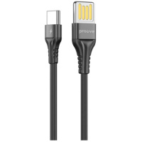 Кабель Proove Double Way Silicone USB to Type-C 2.4A 1m Black (CCDS20001201) (Код товару:37750)