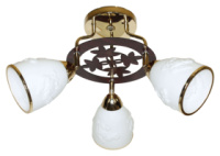 Классическая Люстра SVLIGHT трехламповая поворотная 5044/3 золото