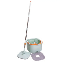 Набор для уборки швабра с отжимом и ведром профессиональная швабра с ведром Зеленый HP-35015-46