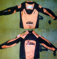 Мотокуртка KTM (текстиль) ( size:M, чорно-жовтогаряча)