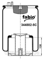 Пневморессора подвески стакан металлический 4882N1P05