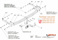 Тягово-сцепное устройство (фаркоп) Renault Grand Scenic II (2003-2009)