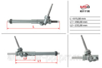 Рулевая рейка без ГУР Mando восстановленная Kia Carens