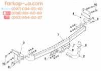 Тягово-сцепное устройство (фаркоп) Hyundai i20 (2014-2020)