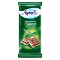 Шоколадка Alpinella 100 г мятная