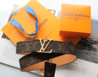 Кожаный ремень Louis Vuitton унисекс brown