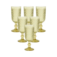 Набор бокалов для шампанского 6 штук по 160 (мл) Золотистый HP-19-121