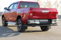 Задняя дуга AK005-2 Черная (Нержавеющая сталь) для Toyota Hilux 2015- гг