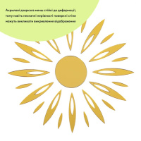 Дзеркальний декор акриловий самоклеючий золото, 25шт (D) SW-00002522