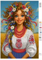 Схема під вишивку Україночка