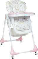 Стульчик для кормления Bambi M-3233-Unicorn-Pink белый