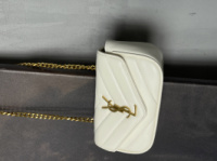 Жіноча сумка Yves Saint Laurent Loulou leather bag Small білий