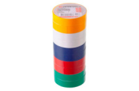 Стрічка ізоляційна Intertool 15 м асорті (IT-0019) (10 шт.)