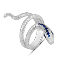 Серебряное кольцо CatalogSilver с фианитами, вес изделия 5,28 гр (2128540) 17 размер