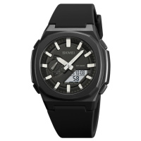 Чоловічий годинник Skmei 2091BKWTWT Black-White White з комбінованим циферблатом та захистом 5 ATM