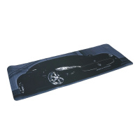 Коврик 300*800 тканевой Maserati с боковой прошивкой, толщина 3 мм, Black, Пакет