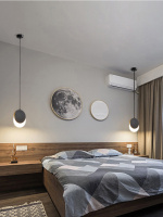 Люстра светодиодная подвесная LED светильник для квартиры на потолок лэд 26673 Черный 30-200х18х10 см.