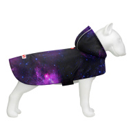 Дощовик-накидка з капюшоном для собак WAUDOG Clothes, малюнок «NASA21», XXS, А 23-26 см, B 30-36 см, С 15-20 см