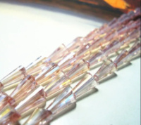 Капля конус 4*8мм. розовый . упаковка 10 шт.