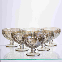 Набір креманок Citrine 300 мл HP-19-283 6 шт десертна ваза тарілка для десертів прозорий