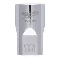 Головка торцева хромована 1/2'' 6гр. MILWAUKEE, 16мм
