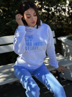 Жіночий теплий спортивний костюм «Award» | Норма і батал Блакитний, 42-44