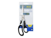 Ножиці Buromax BLACK&WHITE пластикові ручки 164мм, чорно-білі