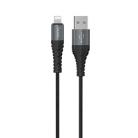 Дата кабель Hoco X38 Cool Lightning (1m), Чорний - купити в SmartEra.ua