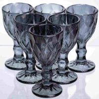 Набір чарок Fractal 6 штук по 40 мл HP-19-272 прозорий стакани для міцних напоїв шотів коктейлів