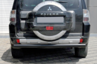 Задняя дуга AK002 Черная (нерж.) для Mitsubishi Pajero Wagon III 1999-2006 гг