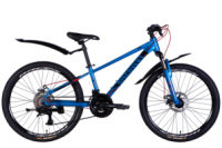 Велосипед AL 24« Discovery QUBE DD CS рама-11,5» синьо-чорний 2025