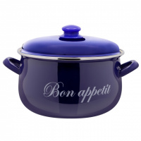 Кастрюля эмалированная 6,2 л «Bon appetit» 568