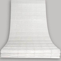 Самоклеющаяся 3D панель под белый кирпич в рулоне 19,9 метров (R001-3-20) SW-00000870