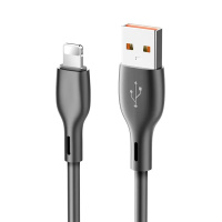 Кабель Konfulon DC54, Lightning, 1m, 2.4A, Black