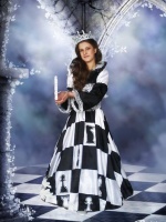 Шахматная Королева - подростковый карнавальный костюм на прокат