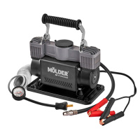Компресор автомобільний Molder Turbo Air 12В, 10 Атм, 90 л/хв із зажимами АКБ MA25300