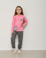 Підліткова піжама на дівчинку - Котик, що задумався    8-9, 10-11, 12-13, 14-15 років