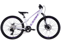 Велосипед AL 24« Leon JUNIOR DD CS рама-12» білий з бузковим 2025