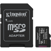 Карта пам'яті Kingston Canvas Select Plus microSDHC 64GB UHS-I R100MB/s + адаптер (SDCS3/64GB)