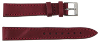 Шкіряний ремінець для жіночого годинника Mykhail Ikhtyar Ш16 мм бордовий