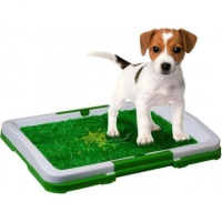 Туалет для собак Puppy Potty Pad зелений з білим