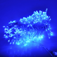 Гирлянды 200LED (Диод) Blue, 8 режимов, 13.5 метров, черная изоляция, BOX