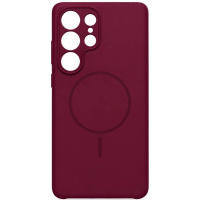 DM Чохол Silicone Case with MagSafe для Samsung S26 Ultra S948 Marsala
