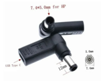 Переходник PD (Power Delivery) триггер 18-20v Type-C (female) (5a, 100w) на 7.4x5.0mm (+pin) for HP з USB Type-C (Female) Power Delivery PD тригер...