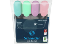 Набір маркерів текстовиділювачів SCHNEIDER JOB 1-4,5 мм, 4 пастельні кольори в блістері