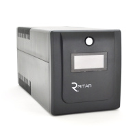 ИБП Ritar  RTP1000 (600W) Proxima-D, LCD, AVR, 3st, 4xSCHUKO socket, 2x12V7Ah, plastik Case ( 460 x 225 X 245 ) 9,4 кг Q2