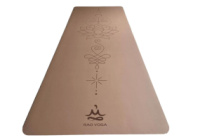 Килимок для йоги каучуковий Vimal Celestial Unalome Caramel RAO 185×68×0.4 см